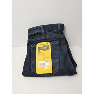 Carhartt Rugged Flex Jeans‎ Slim Fit Tampered BD4976-W Womens sz 2 Tall NWT